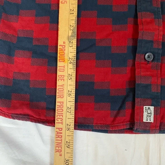 Billionaire Boys Club Luxury Streetwear 100% Cotton Flannel Digi Plaid Shirt LG - Picture 12 of 15